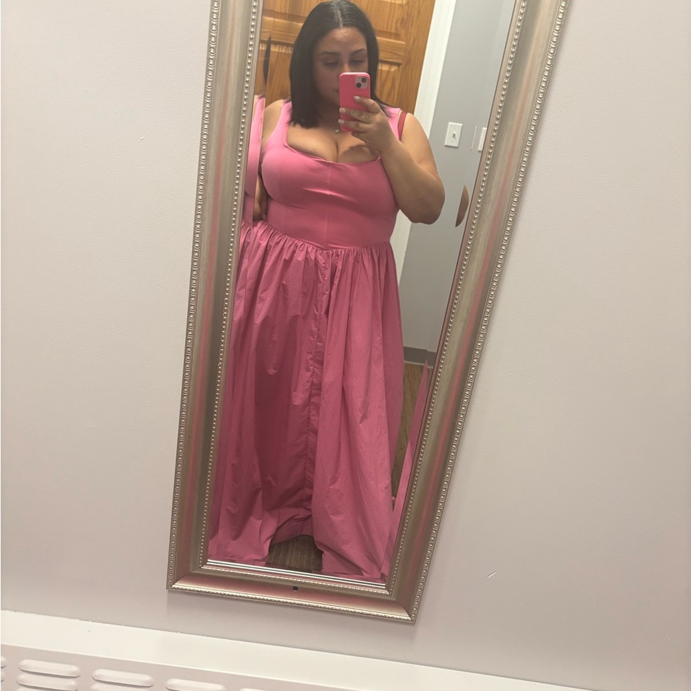 BHLDN Pink Maxi Dress
